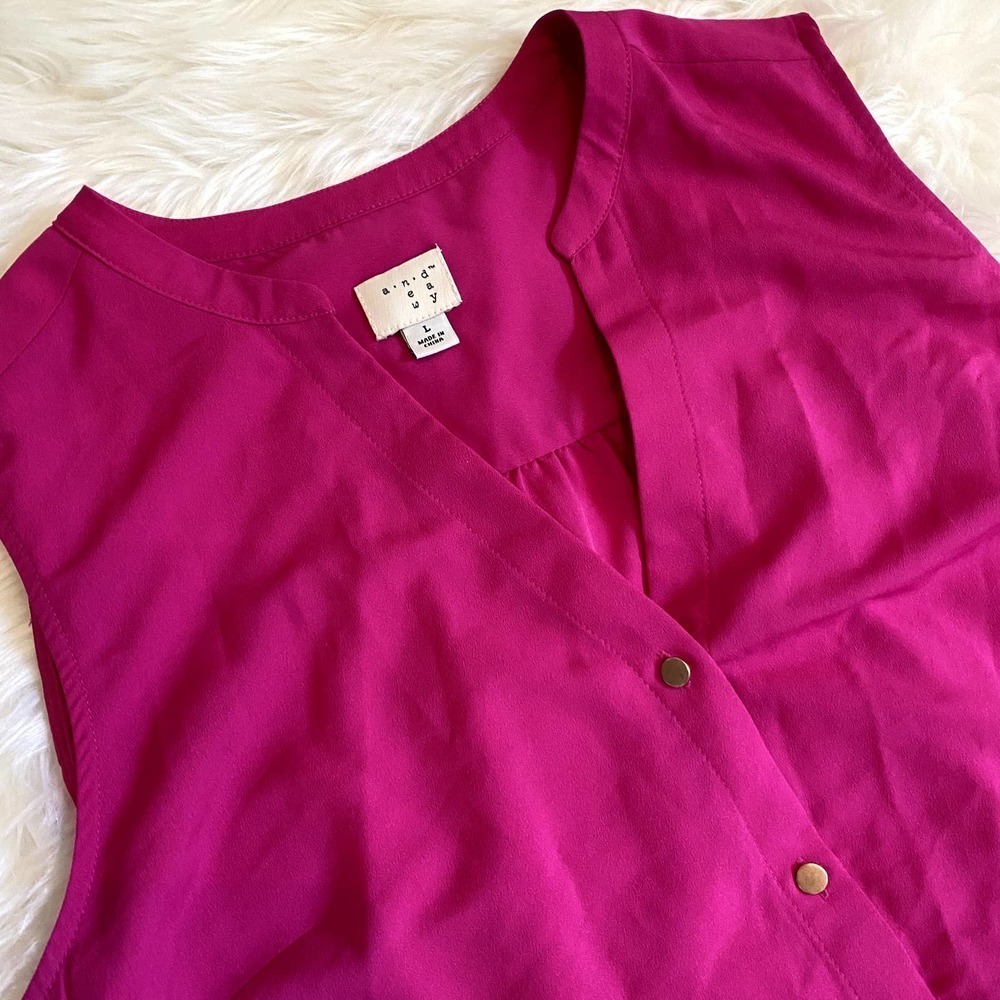 Target A.N.D. Eawy pink tank top large - Picture 2 of 7